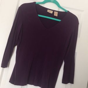💜Pretty in Purple Plum v-Neck💜